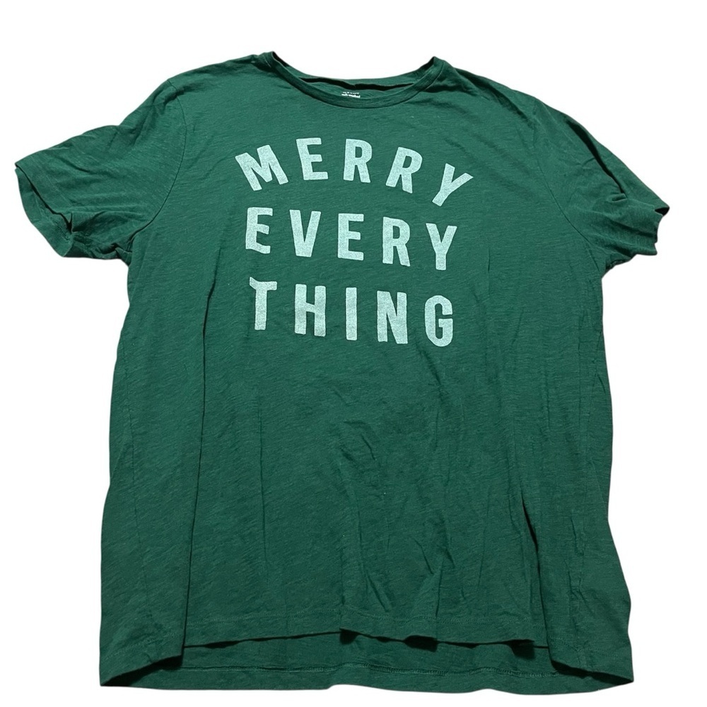 'Merry Everything' Ultra Soft Graphic Tee Size XXL Christmas Holiday Hanukkah